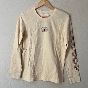 Dutch Bros Women’s Size Small Long Sleeve T Shirt Cream It’s All Good Coffee